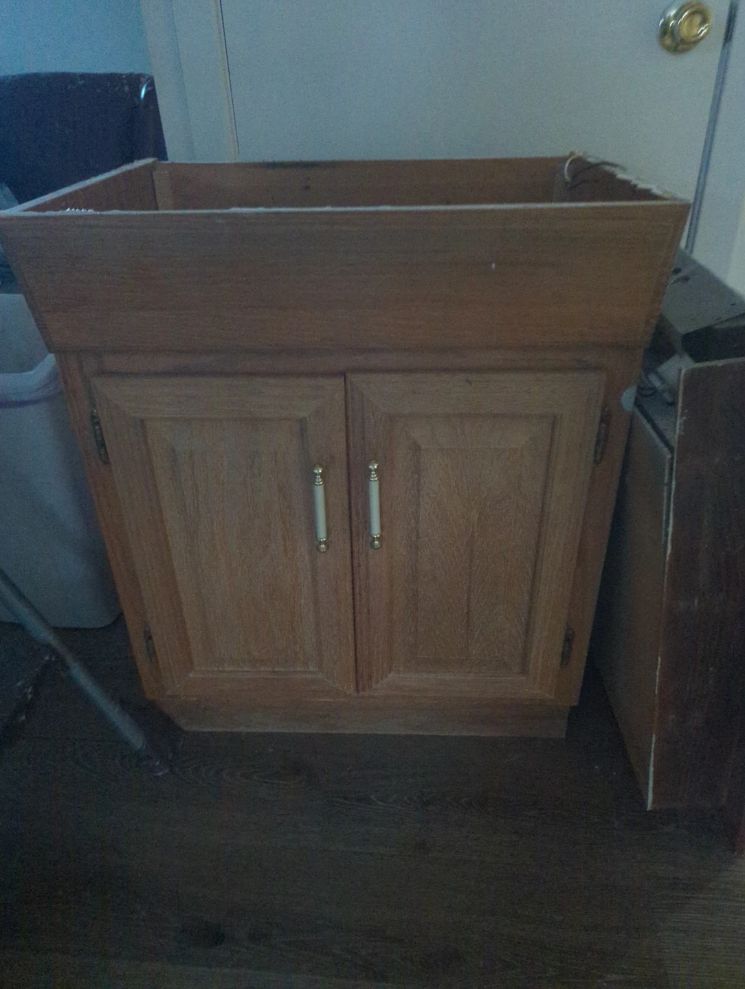 Oak Bathroom Vanity with Mirror