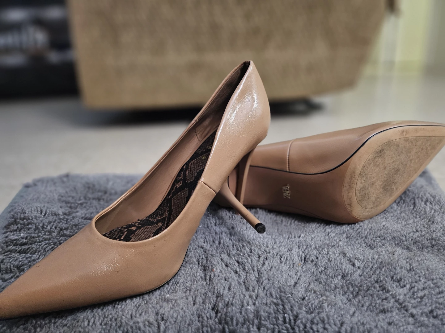 Zara Nude Heels & Teva Sandals