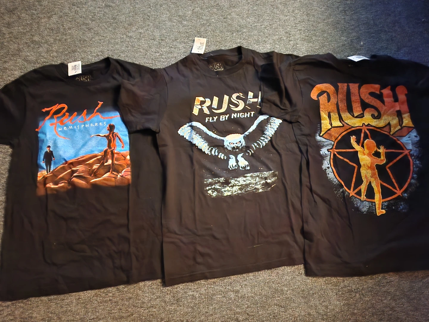 Rush Band T-Shirt Bundle (3 shirts)