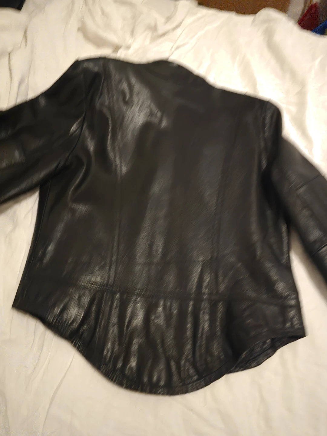 David Bitton Black 100% Leather Moto  Sleek Buffalo Jacket - photo 4