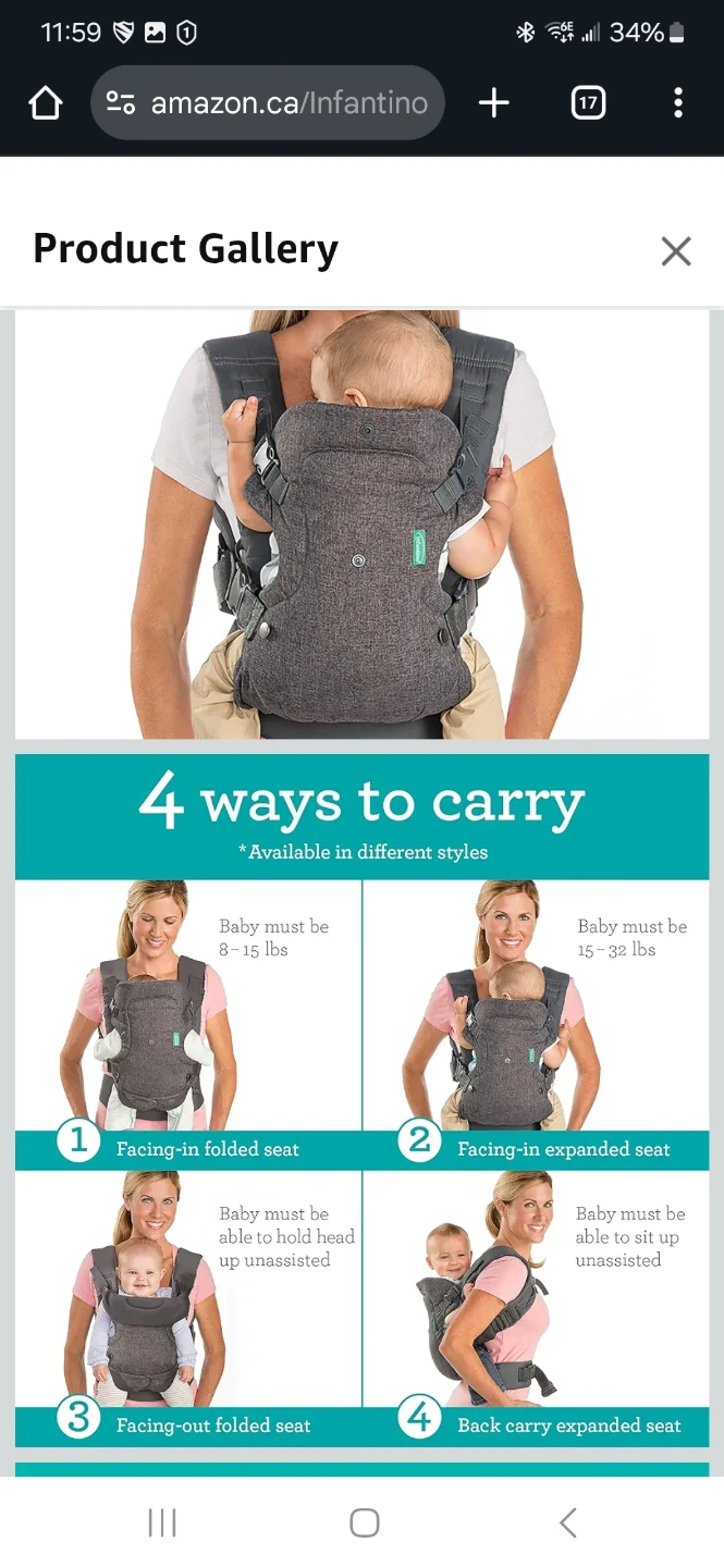 Infantino Baby Carrier - photo 3