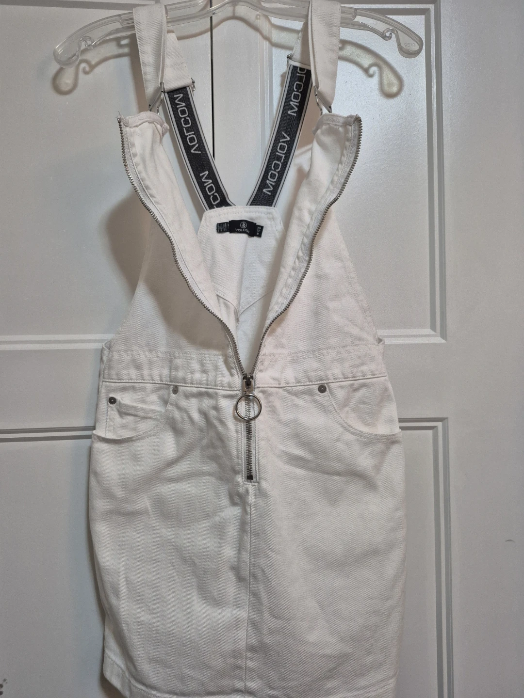 Volcom White Denim Jumper Dress – Streetwear / Festival – XS - photo 2
