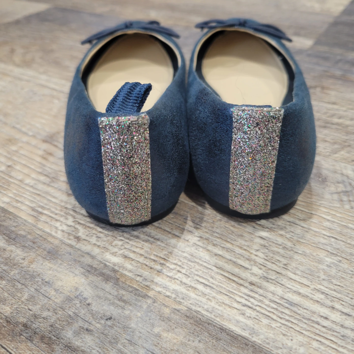 Blue Sparkly Ballet Flats Girls size 11 - photo 4