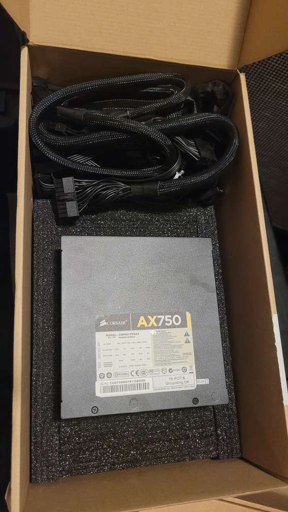 Corsair AX750 Professional Series Gold ATX Power Supply - photo 2