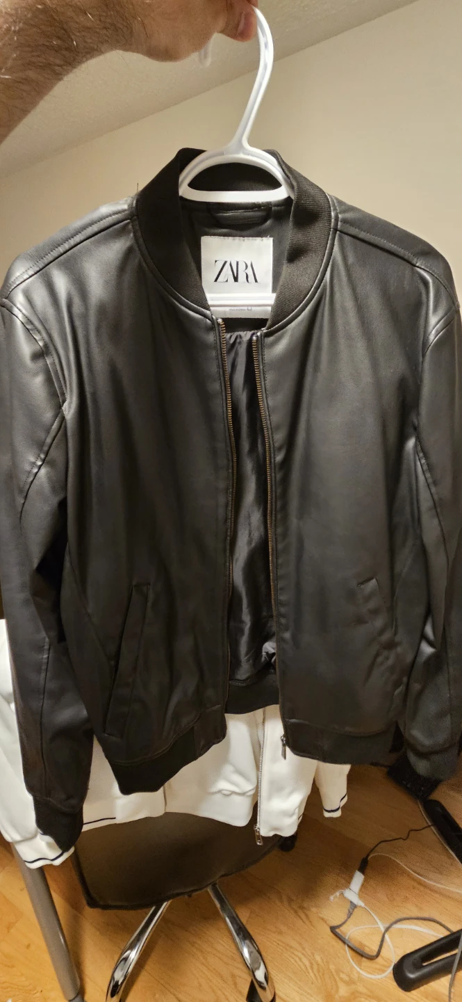 Leather Bomber Jacket - photo 3