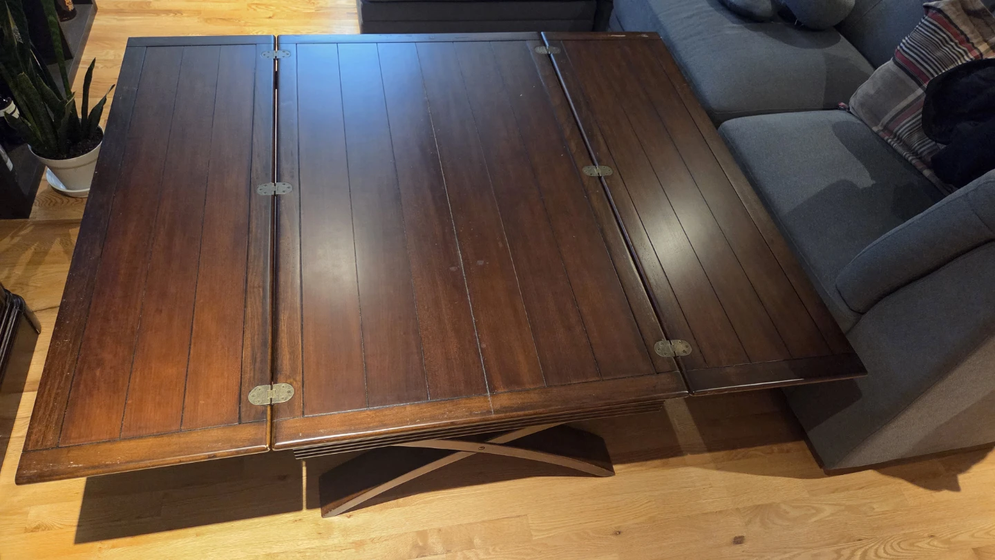 Wooden Extendable Coffee Table - photo 2