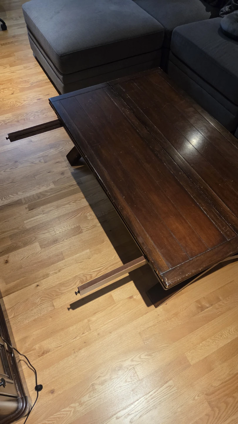 Wooden Extendable Coffee Table - photo 3