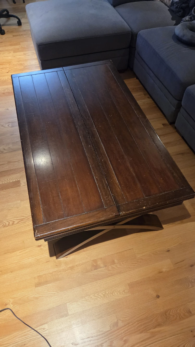 Wooden Extendable Coffee Table - photo 4