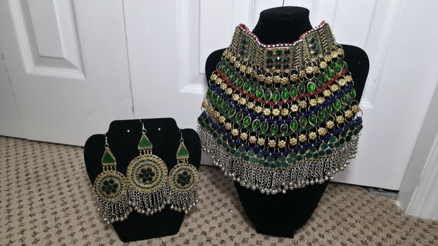 Statement Necklace & Earrings Set