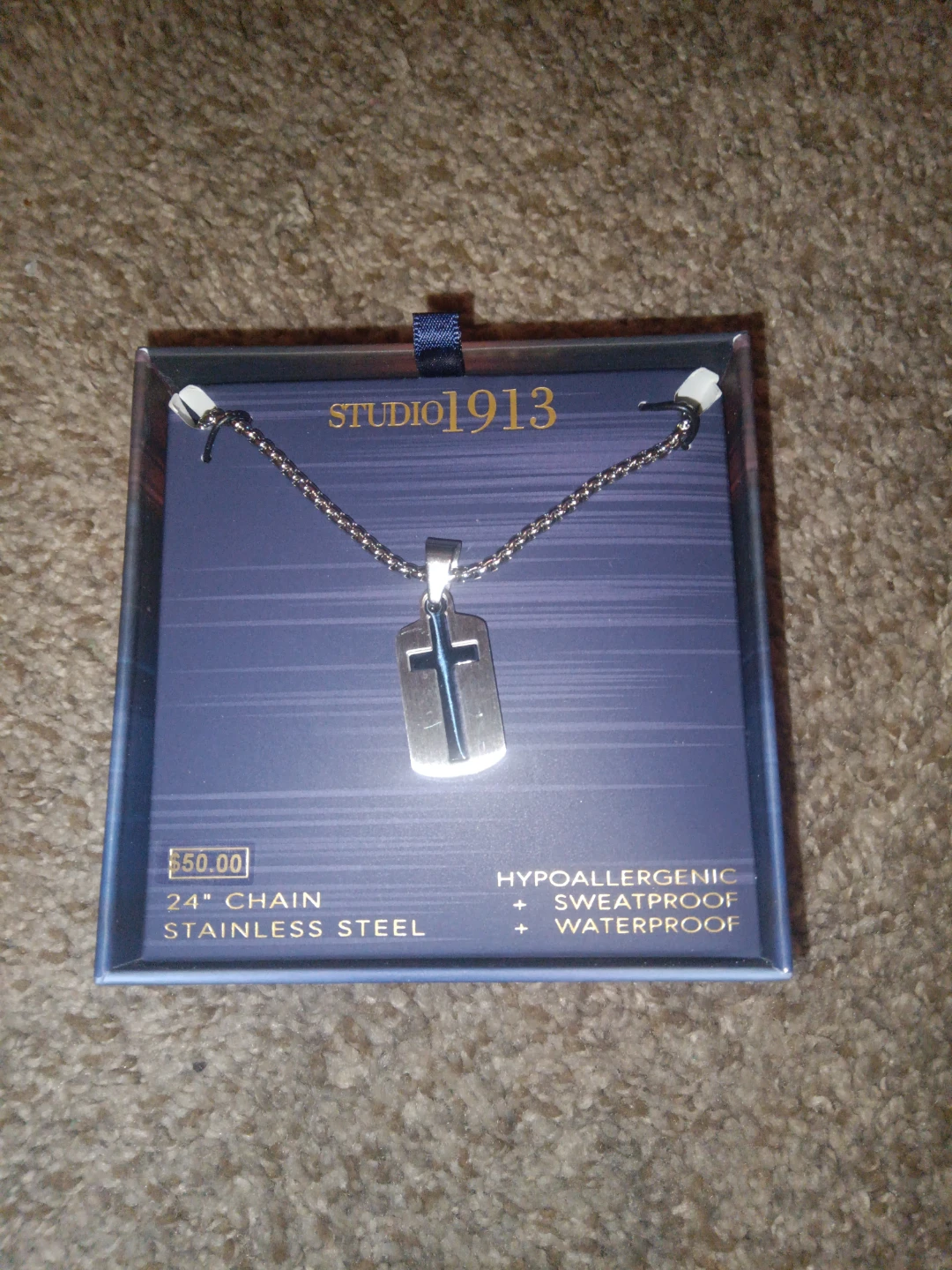 Studio 1913 Stainless Steel Cross Necklace - NEW - photo 5