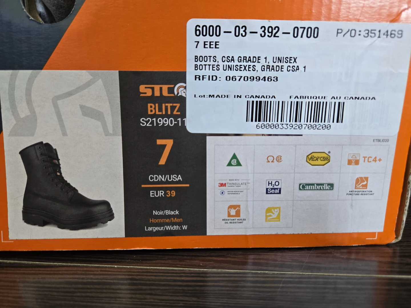 Winter and Work Leather Boots US 7" - photo 2