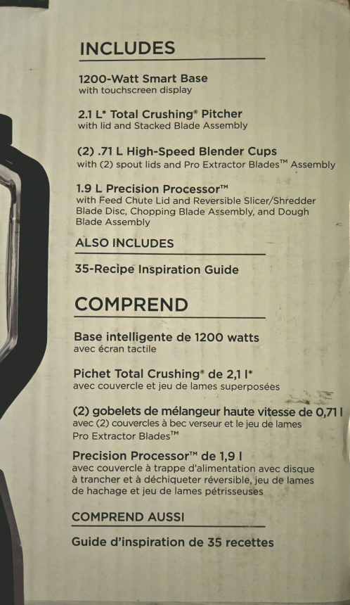 Ninja Intelli-Sense Kitchen System Blender Food Processor - photo 5