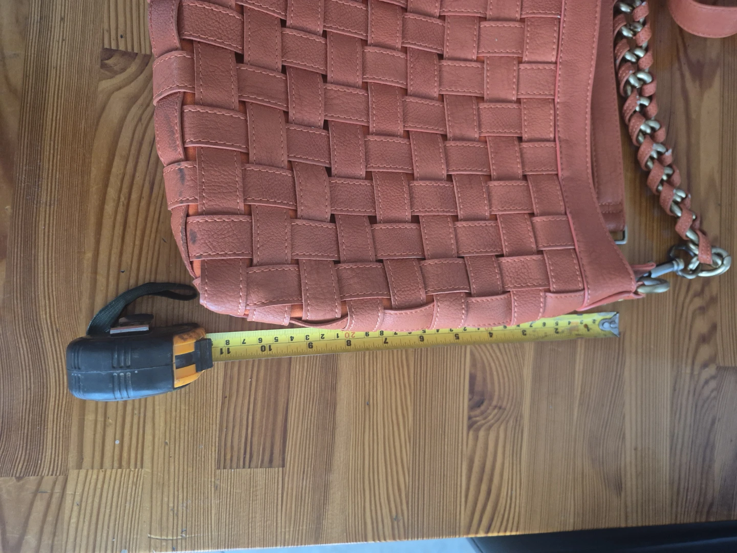 Orange Woven Shoulder Bag - photo 5