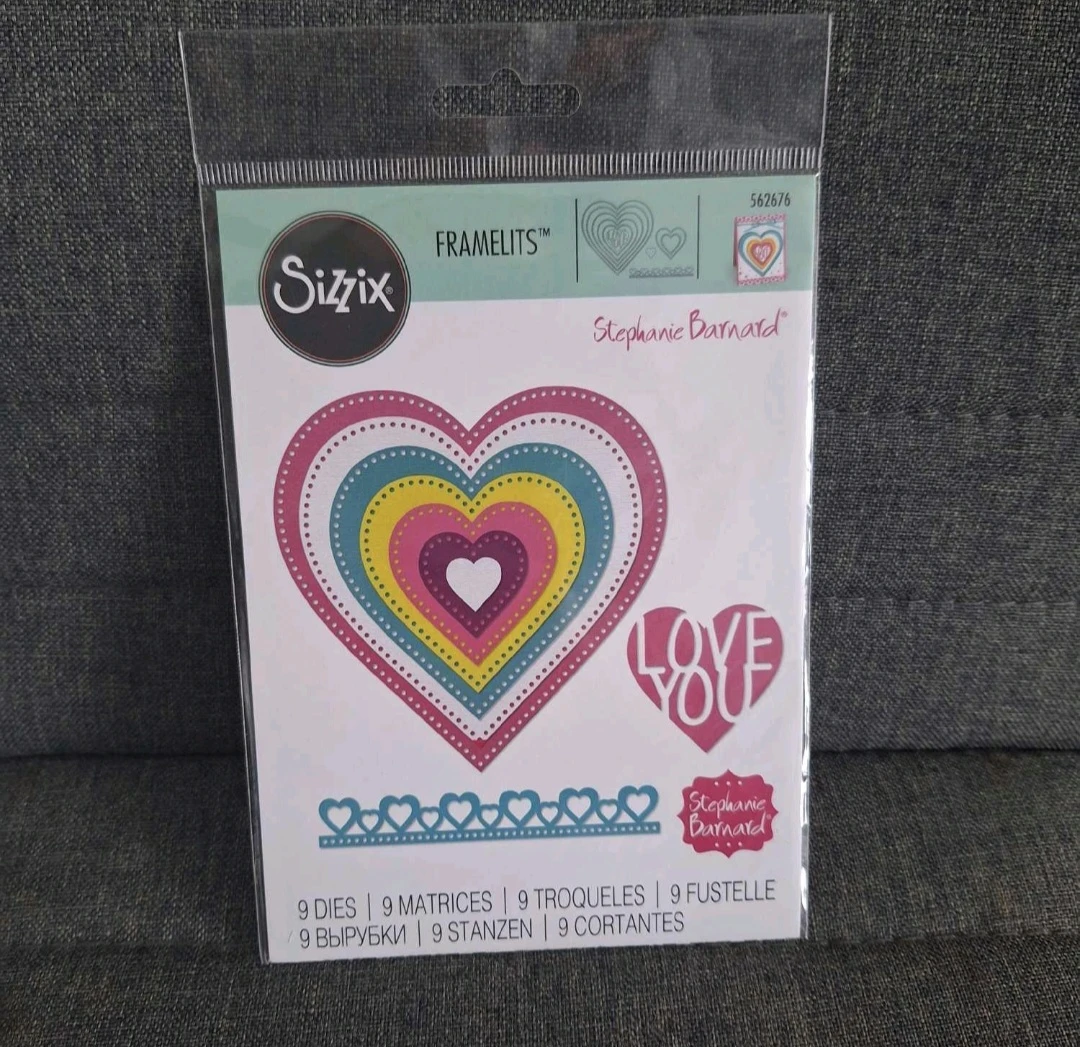Sizzix Framelits Heart Dies - Stephanie Barnard