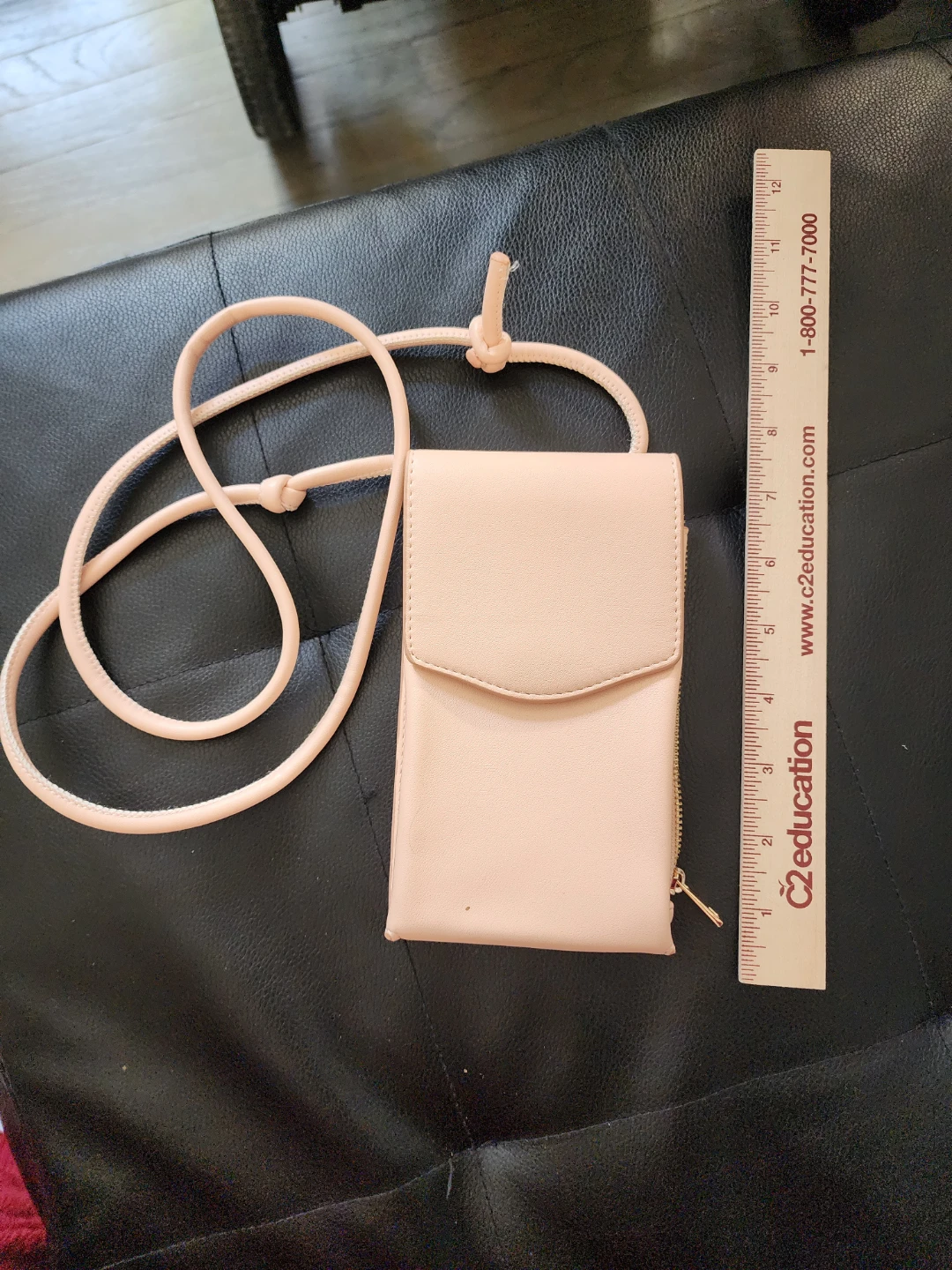 Pink Crossbody Cell Phone Bag
