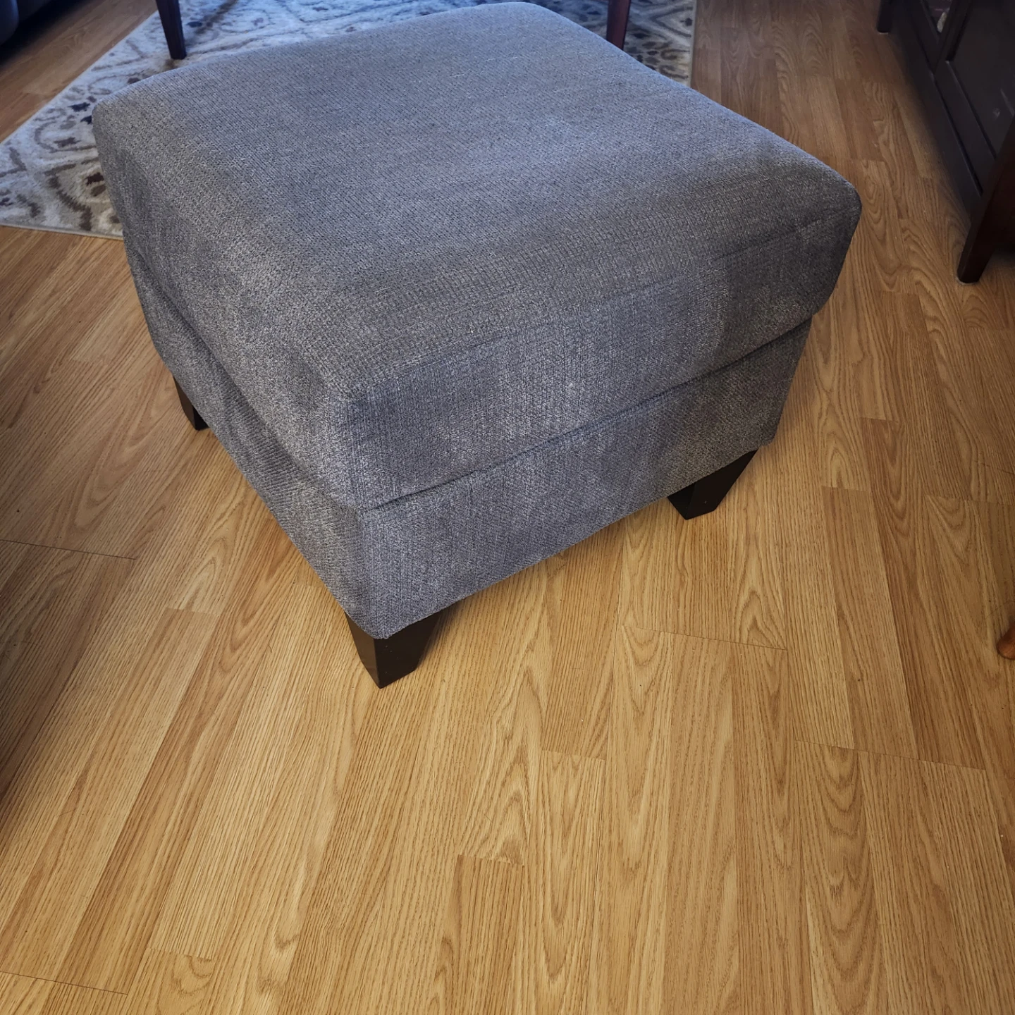 Grey Armchair and Ottoman Set - photo 4