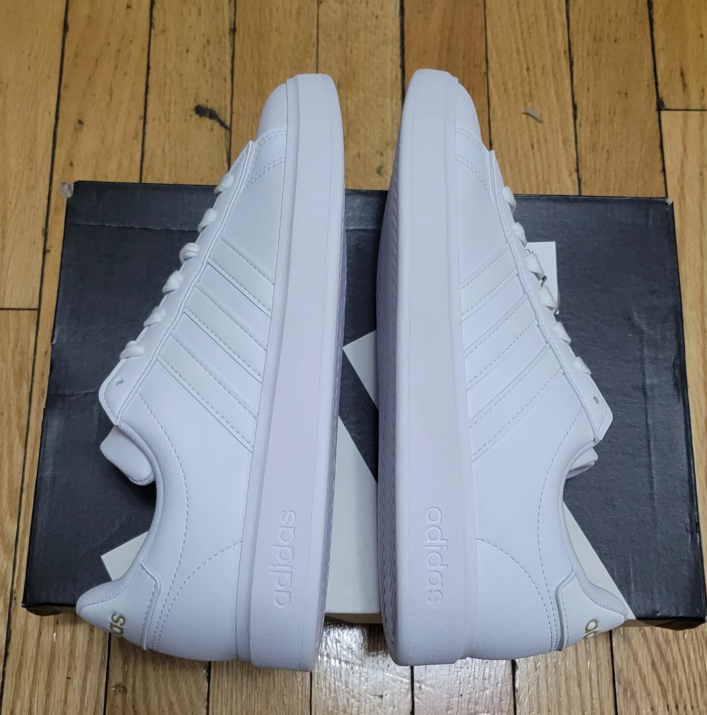New Adidas Grand Court 2.0 White Sneakers - Size 7 - photo 3