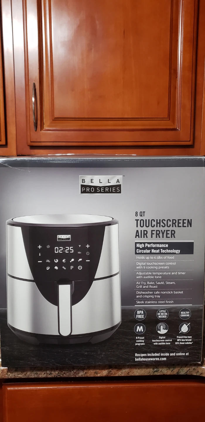 Bella Pro Series 8QT Touchscreen Air Fryer - New in Box! - photo 5