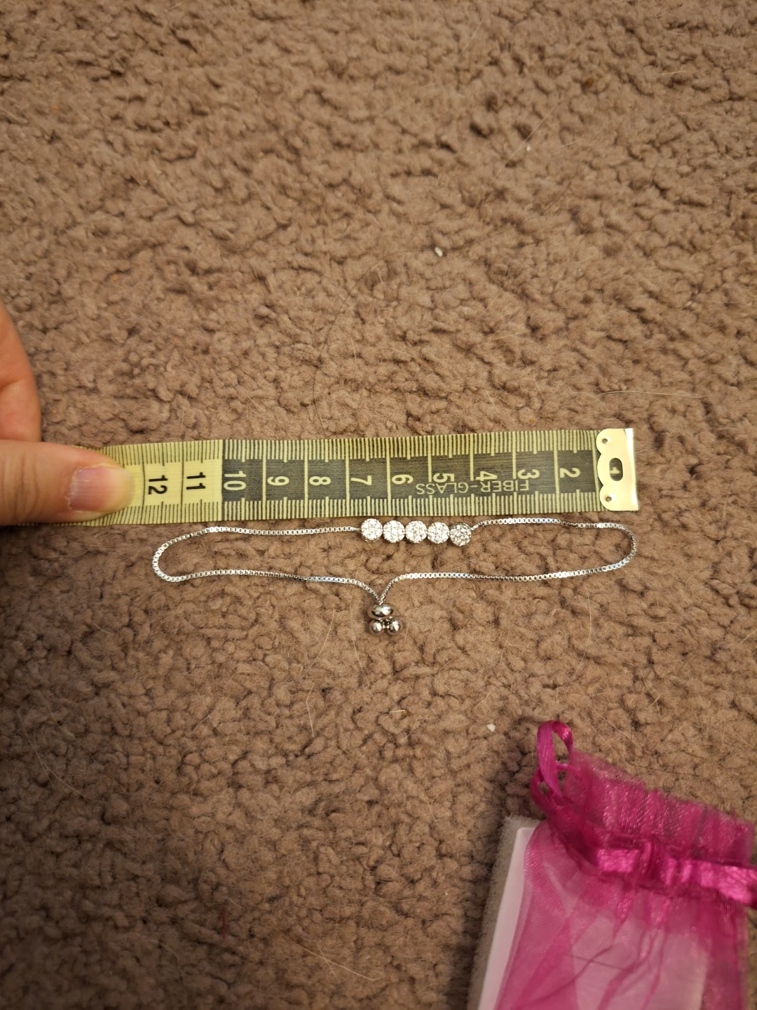 (New) Silver Bracelet with Rhinestones - photo 3