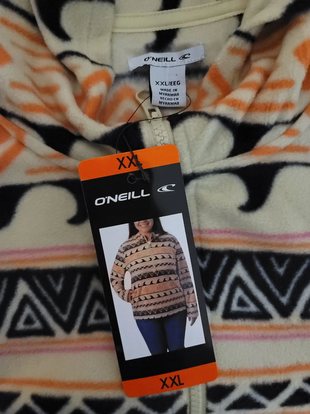 O'Neill Womens Sierra Fleece Quarter Zip Aztec Sz XXL NWT - photo 2
