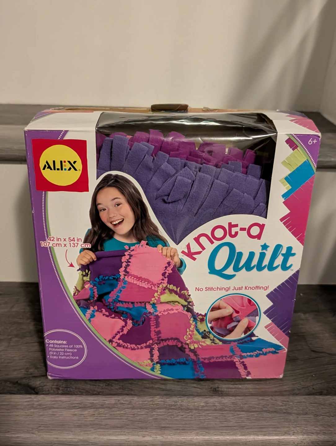 ALEX Knot-a-Quilt No Stitching Just Knotting Craft Kit