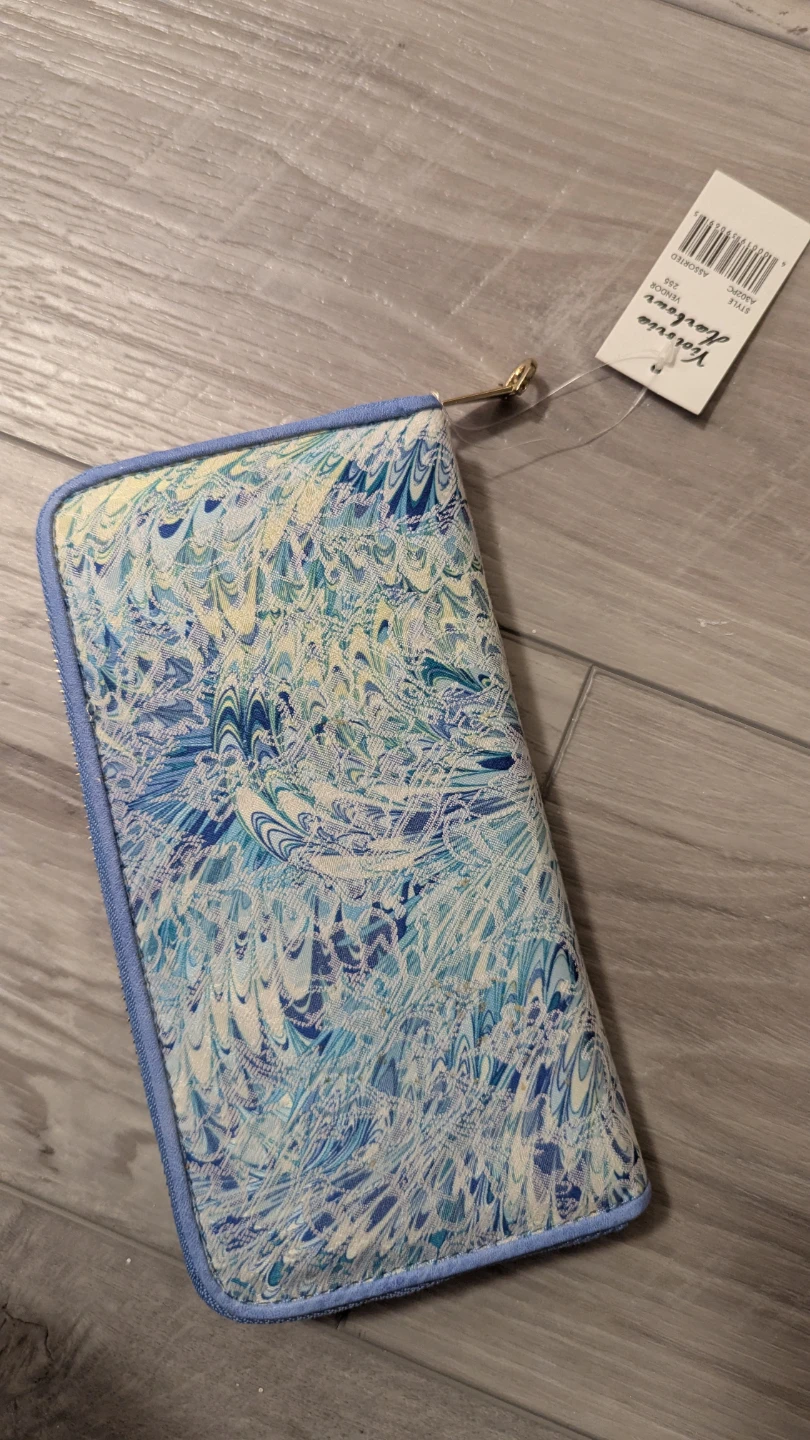 NEW Victoria Harbour Wallet - Blue Marble Pattern 🥕 - photo 2