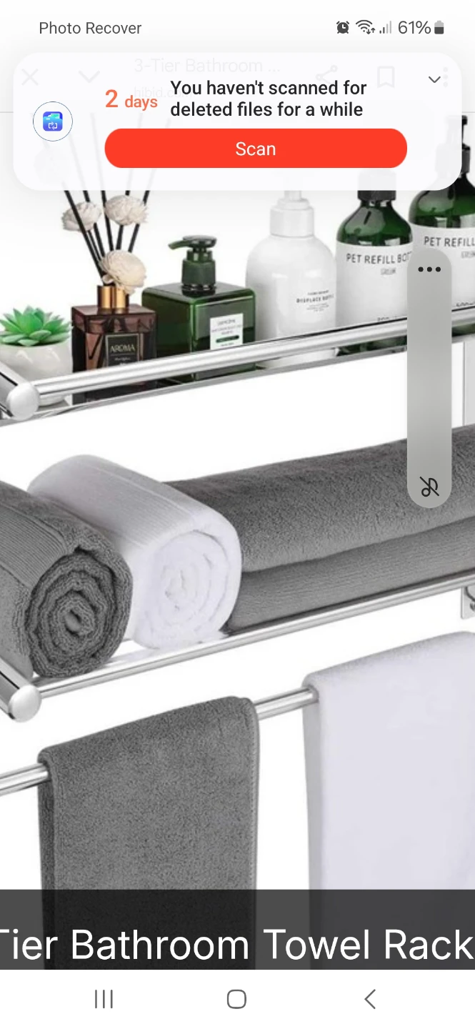 3-Tier Bathroom Towel Rack