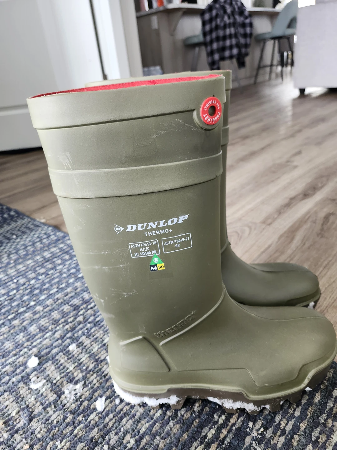 Size 12 Dunlop Thermo+ Protective Rubber Boots - photo 2