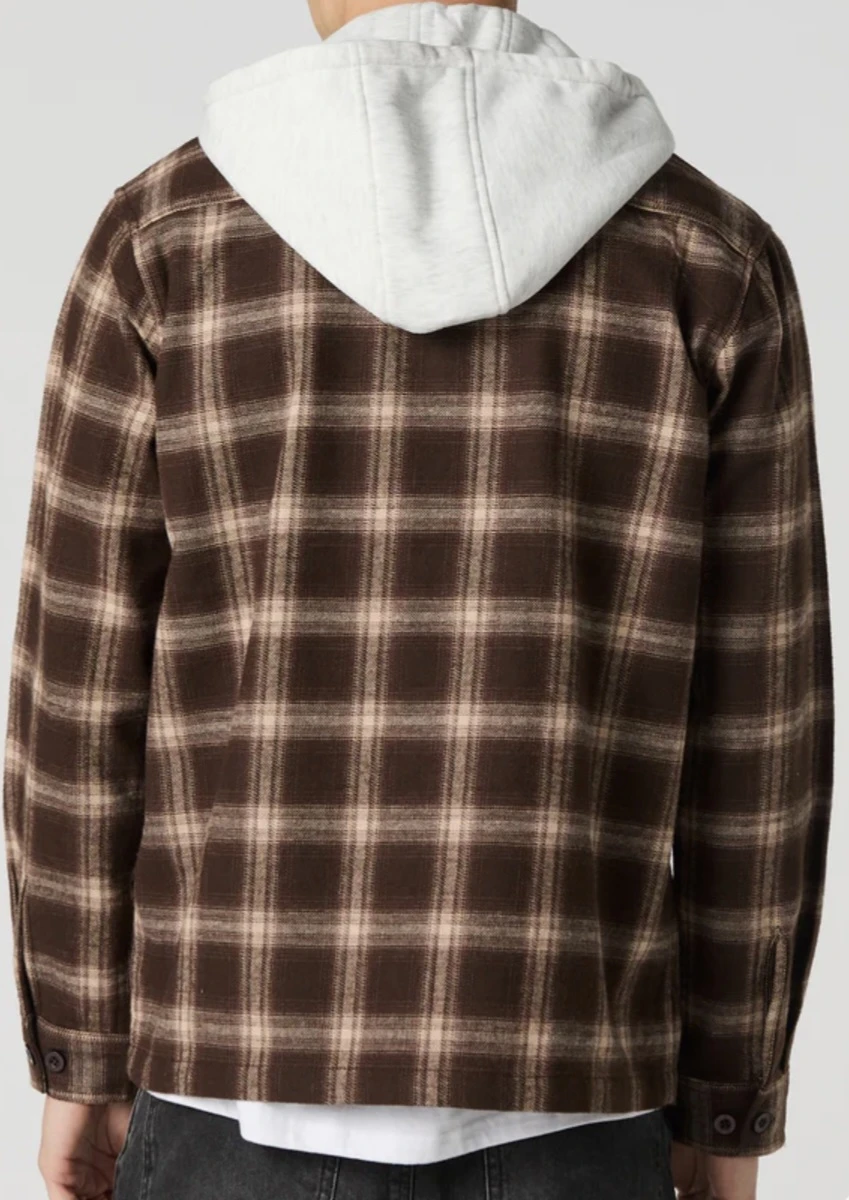 NEW Plaid Hooded Flannel Shirt - photo 2
