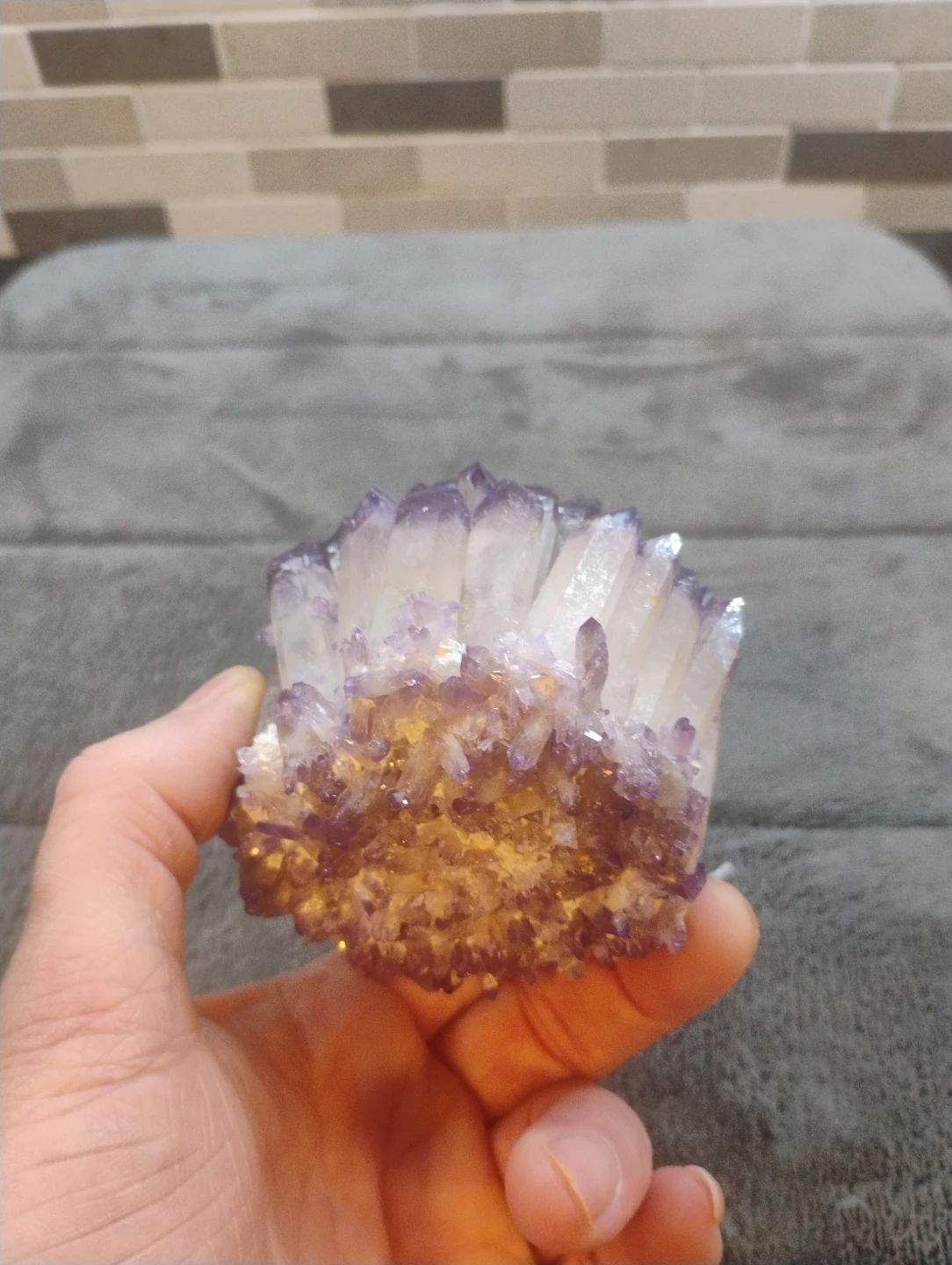 Amethyst Flower Geode - photo 3