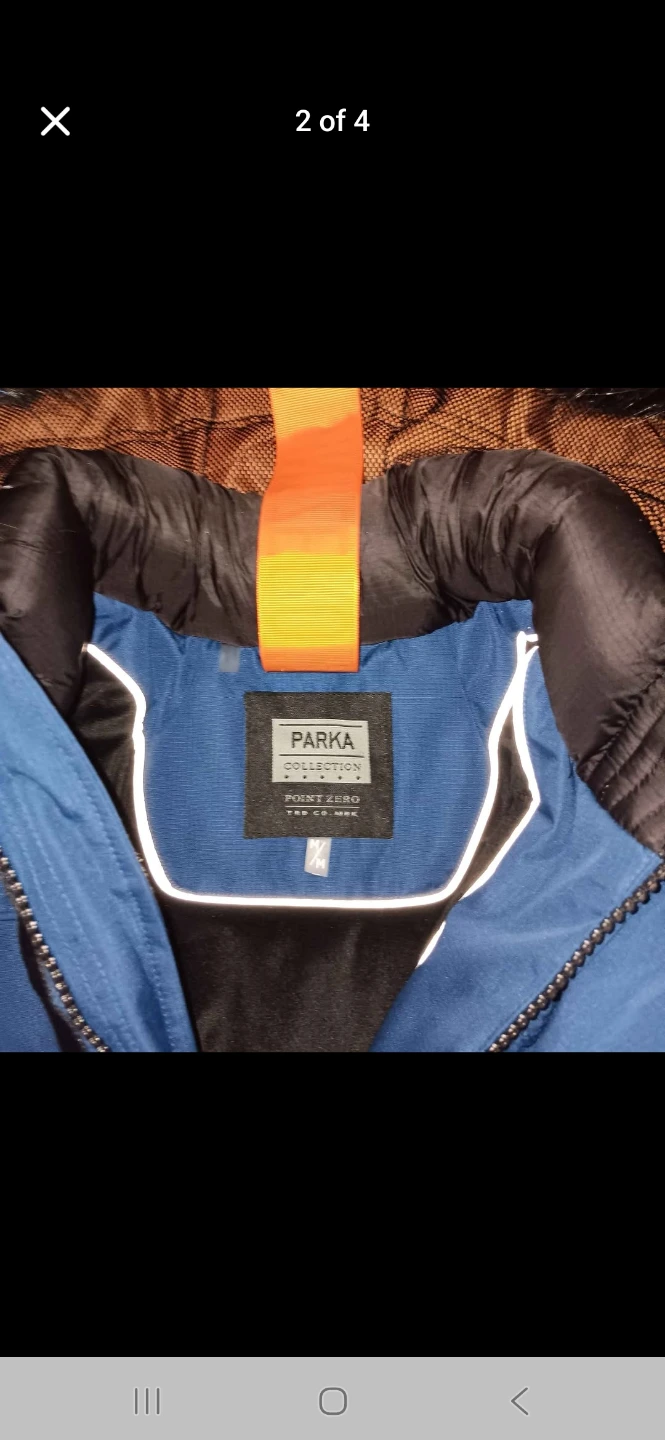 Point Zero Blue Parka Jacket, Size M for Youth - photo 2
