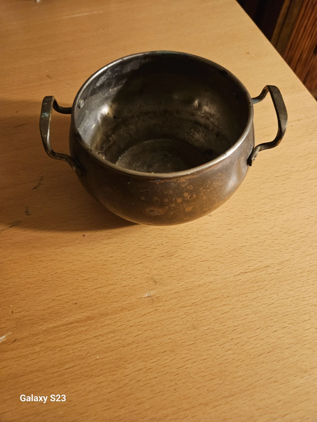 Vintage Copper Pot with Handles