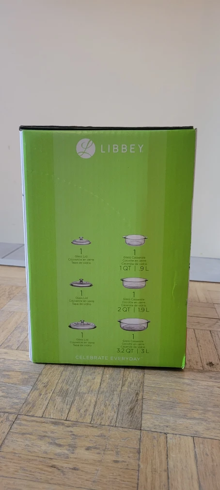 Libbey Baker's Basics 6-Piece Glass Bakeware Set - New - photo 2