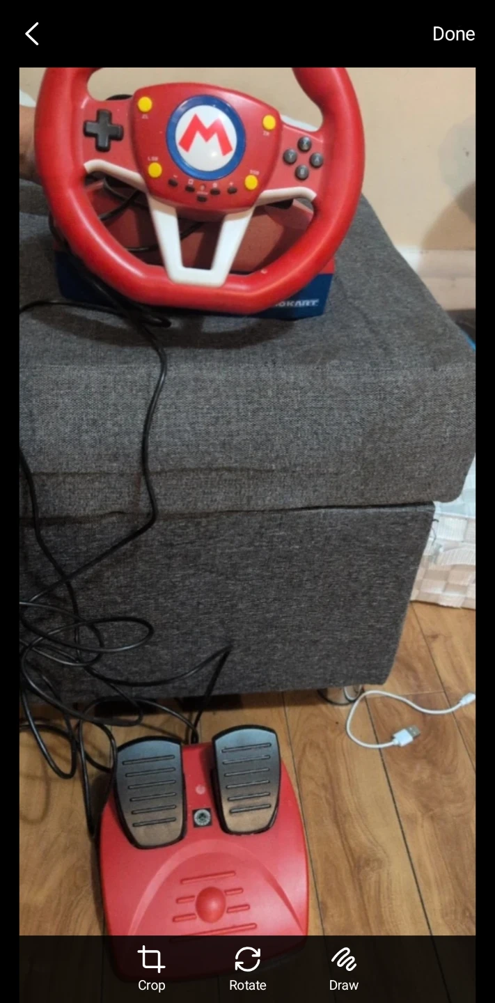Mario Kart Racing Wheel and Pedals
