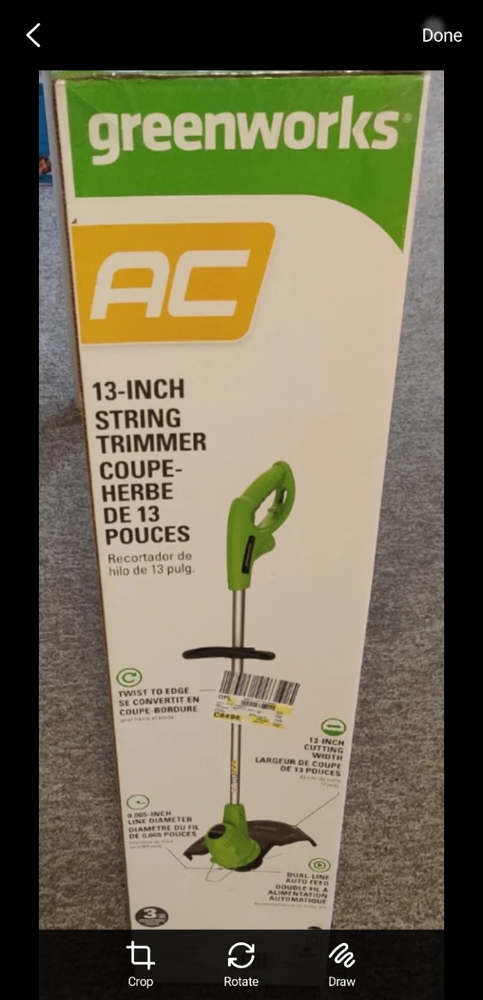 Greenworks 13-Inch String Trimmer Edger