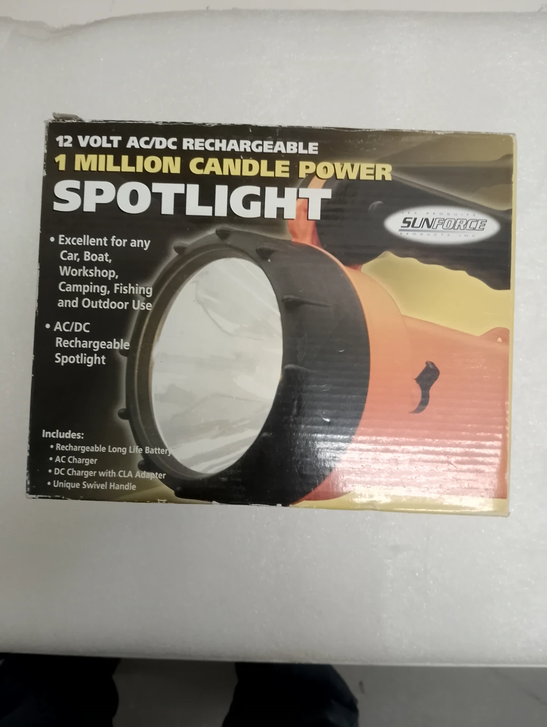 BNIB!!! Sunforce 1 Million Candle Power Spotlight