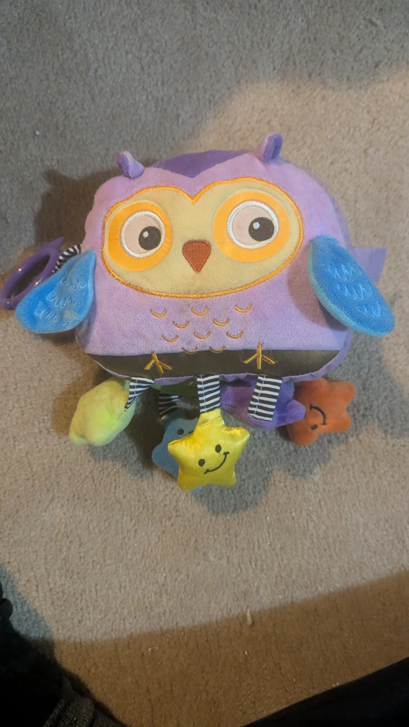 Owl Plush Baby Crib Toy