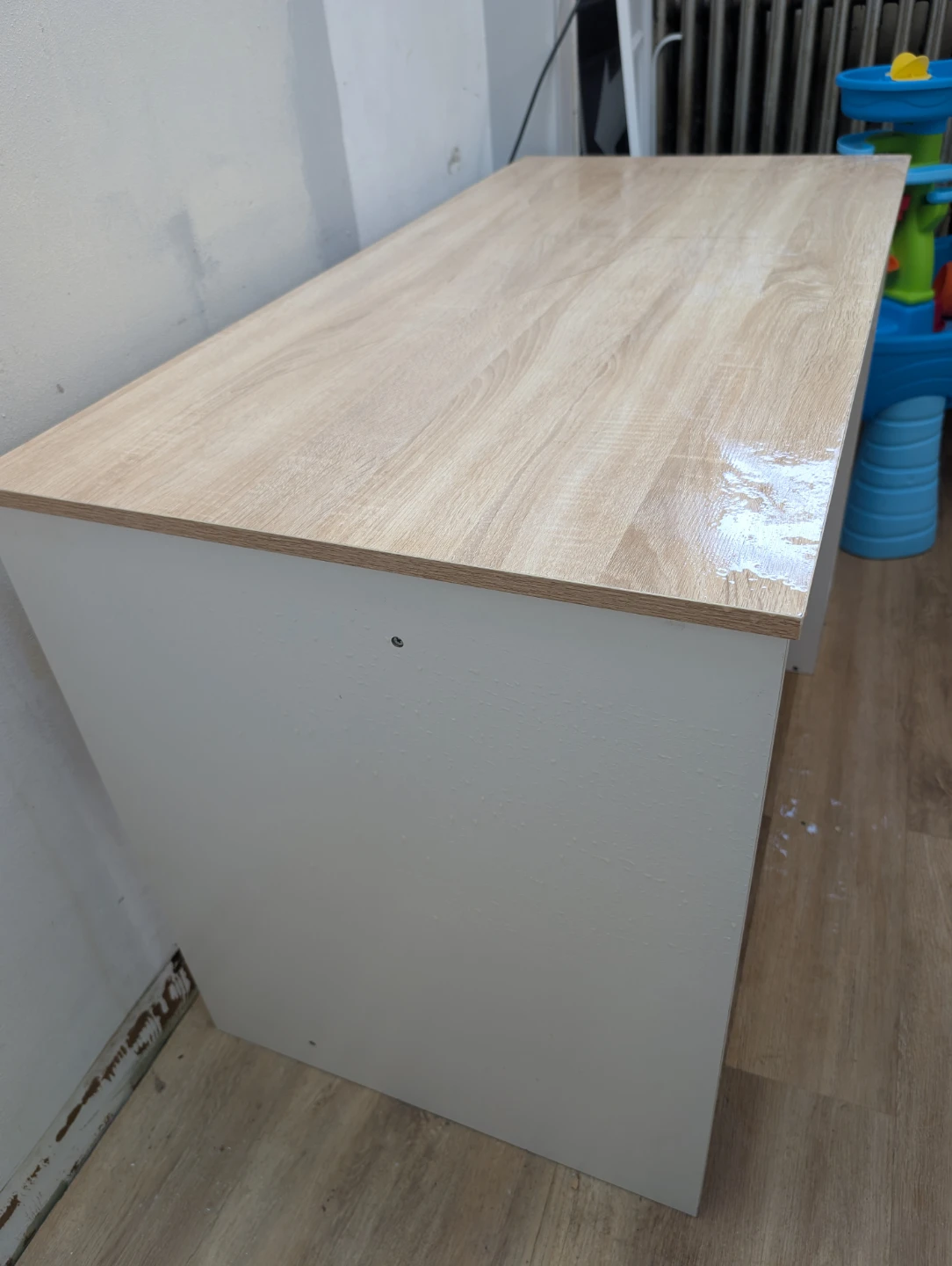 Wooden Desk with Built in Shelves - photo 2