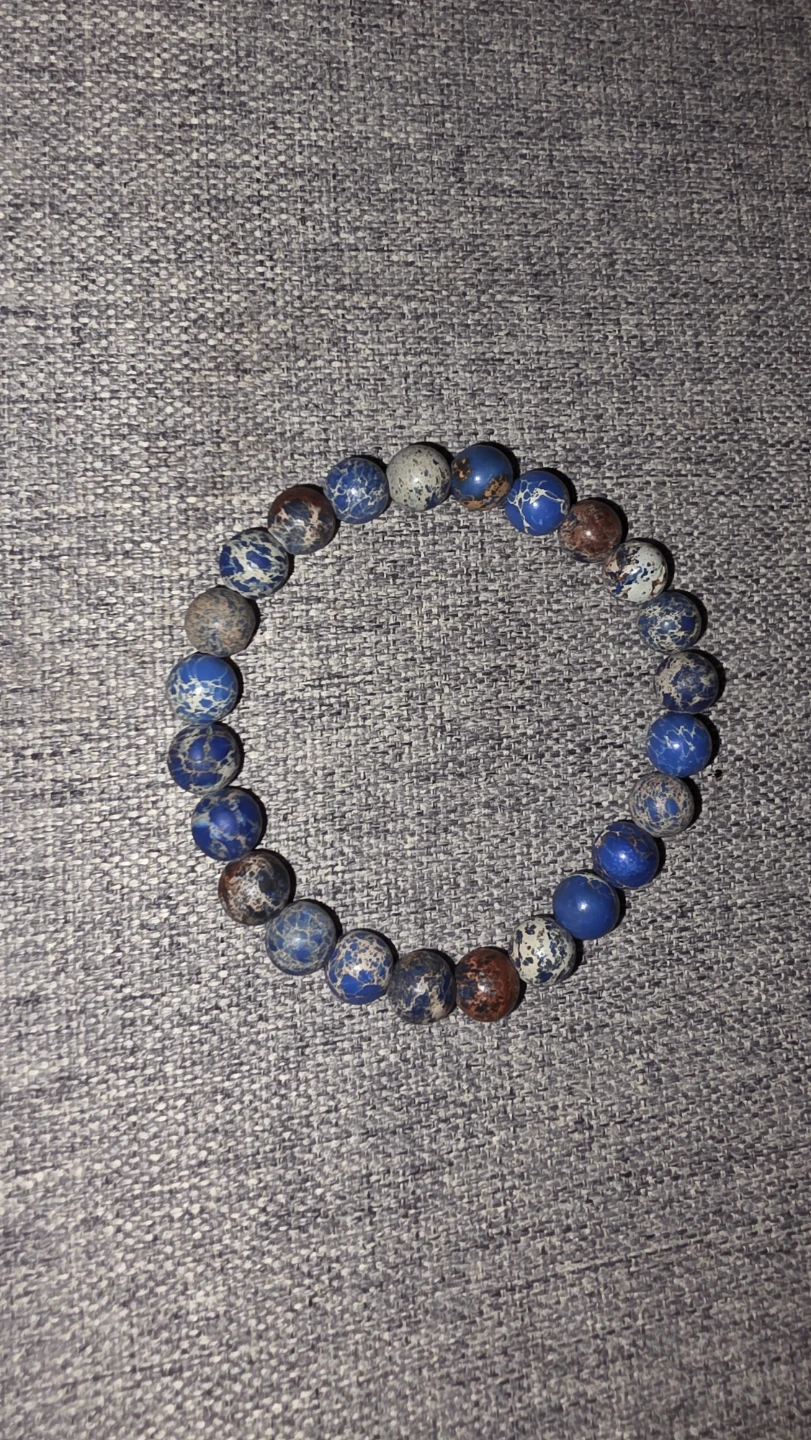 Blue Jasper Beaded Bracelet