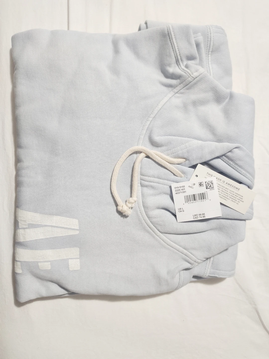 American Eagle Light Blue Hoodie - Size L - photo 2