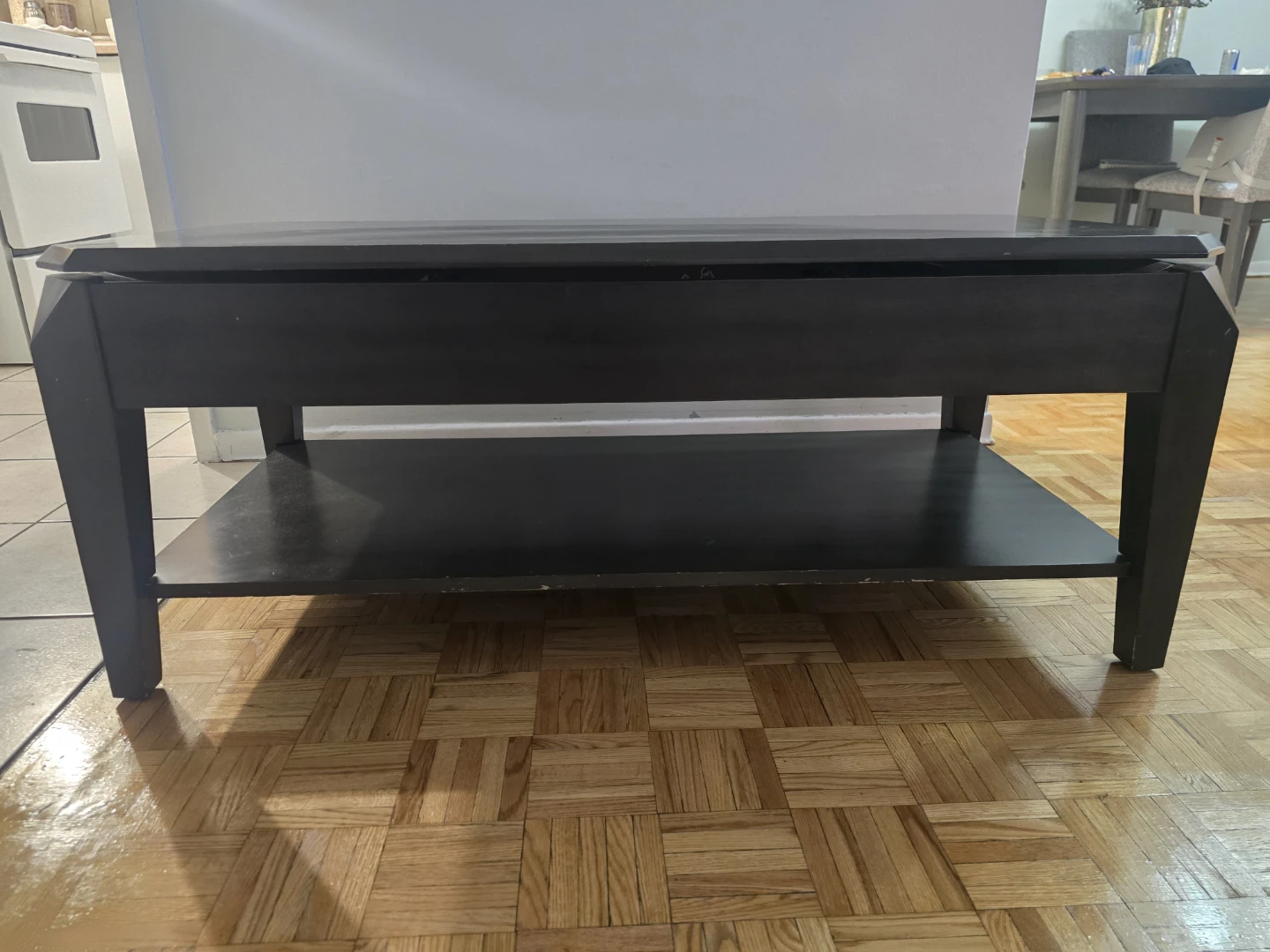 Lift Top Coffee Table - Dark Brown - photo 2