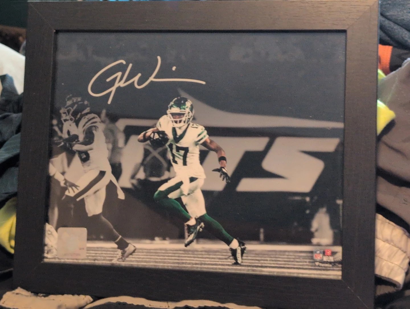 Framed Autographed New York Jets Photo
