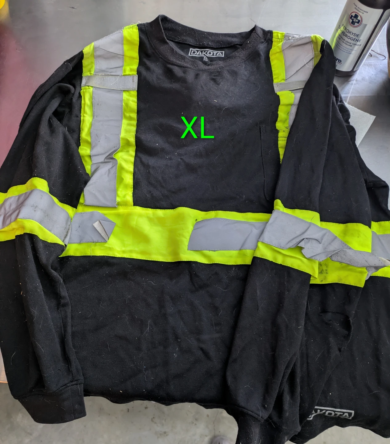 Work shirts and hard hat