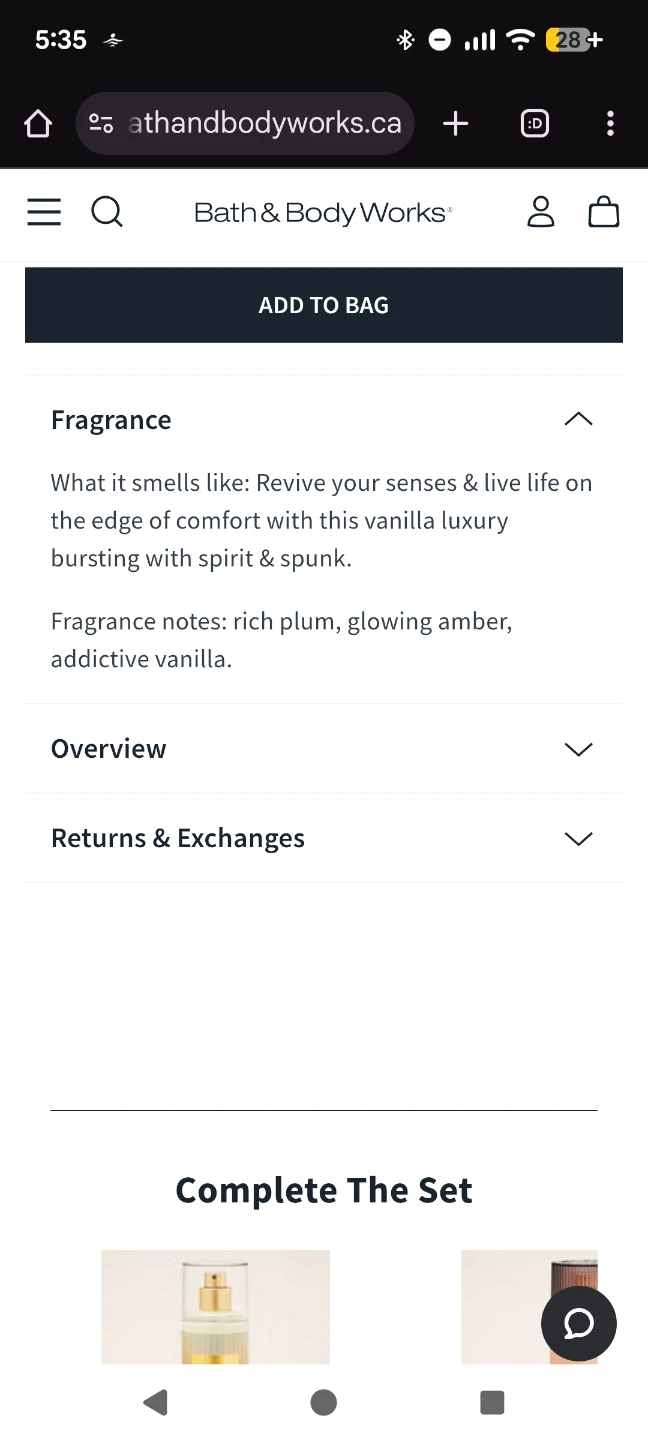 Bath & Body Works Viva Vanilla Fine Fragrance Mist - photo 3