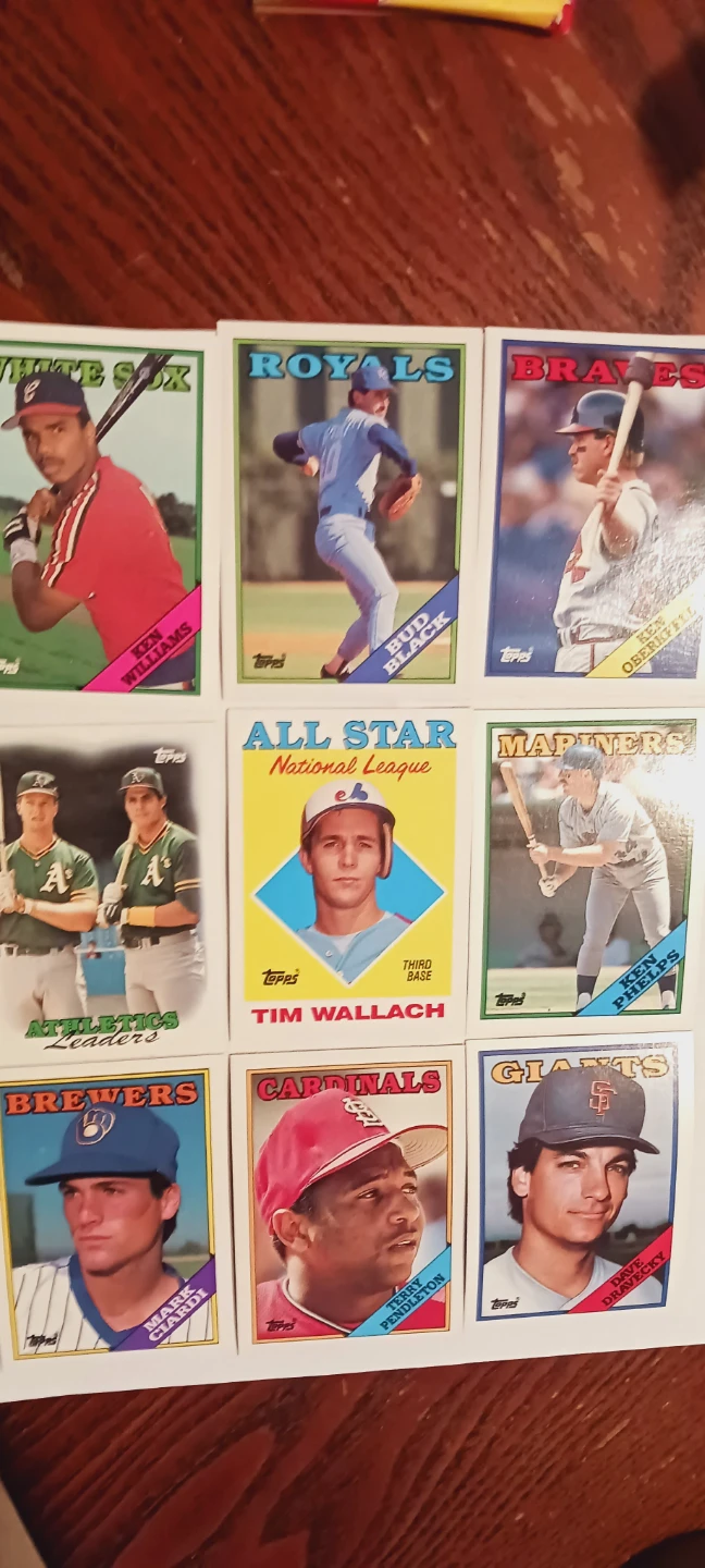 Lot of  9 × Topps 1988. Major League Baseball Cards - photo 2