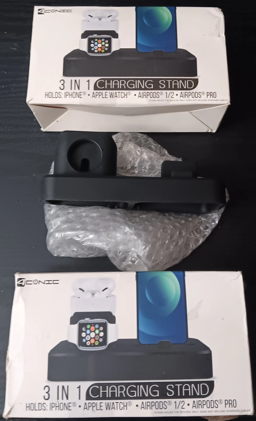 Conic 3-in-1 rubber Charging Stands (EACH)