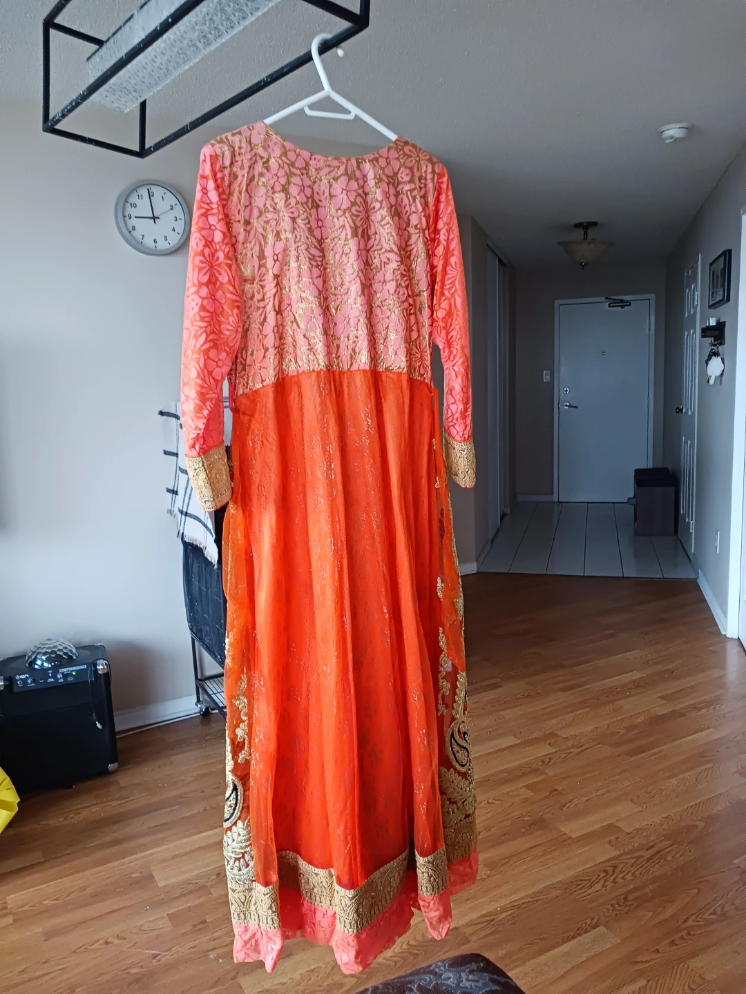 Orange & Pink Embroidered Dress 🧡 - photo 5