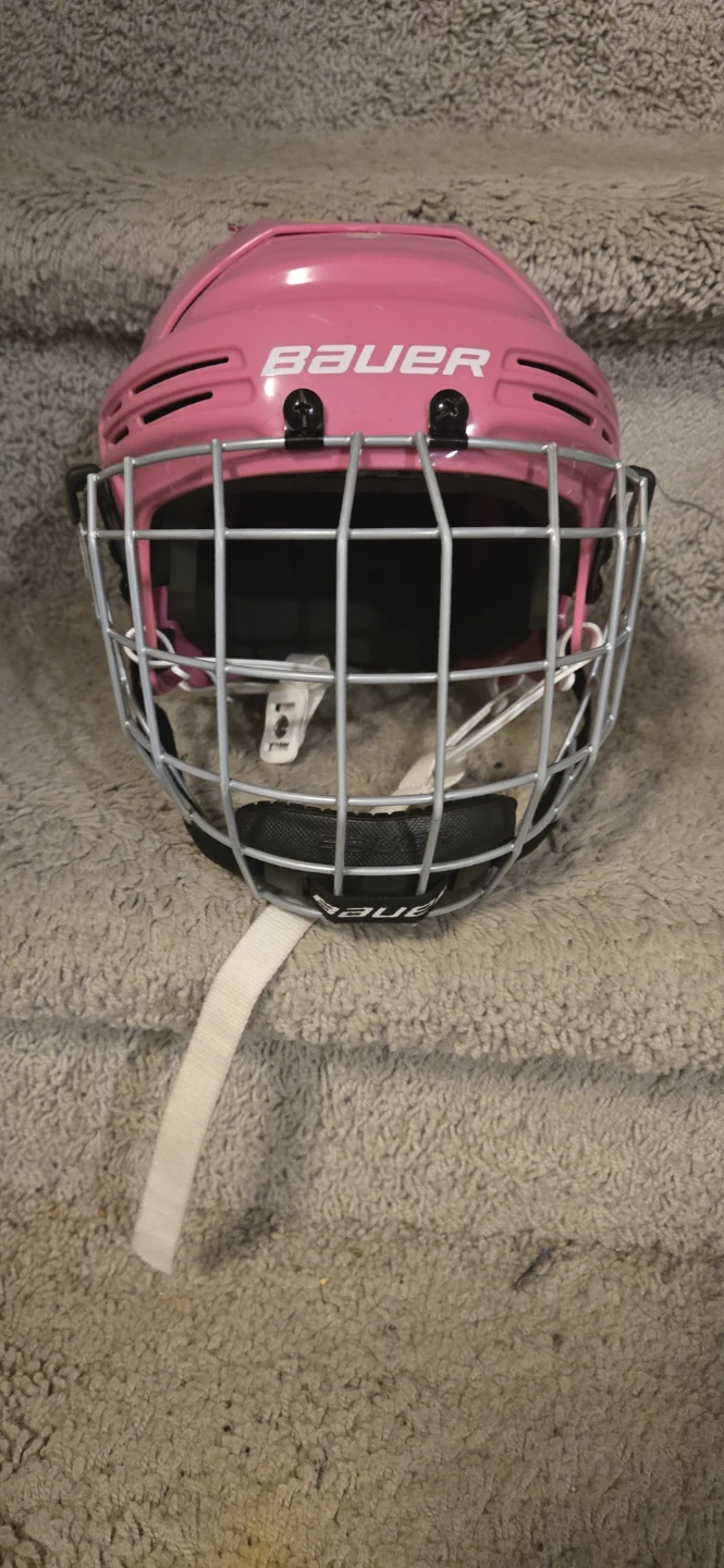 Bauer Pink Hockey Helmet