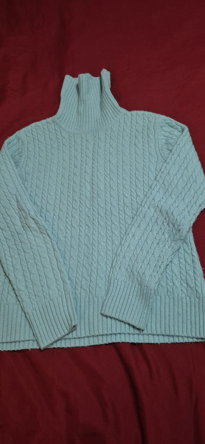 Reilmans Light Blue Turtleneck Sweater - L