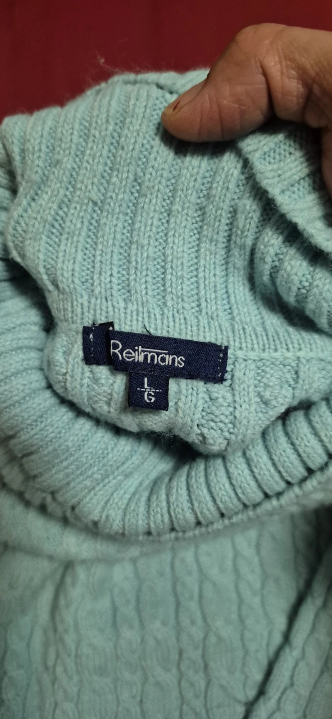 Reilmans Light Blue Turtleneck Sweater - L - photo 2